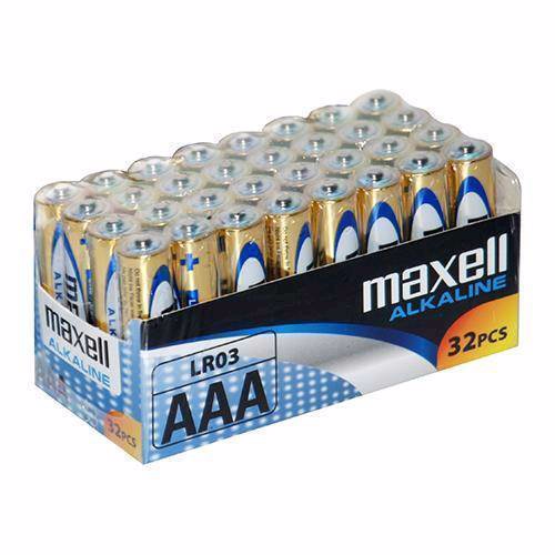 Maxell LR03/AAA Alkaline batterier 32 stk. pakning
